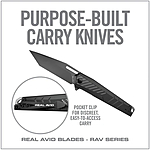 Real Avid RAV-6 Assisted Opener Messer Klappmesser titan carbon Bild 4