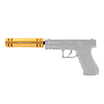 shoXx Universal Schreckschuss Schalldmpfer Gold Bild 4
