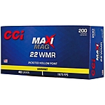 CCI Maxi-Mag JHP .22WMR 40Grs. 200 Schuss Kleinkaliber Munition Jagd 