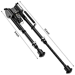 shoXx Zweibein Bipod 23-33cm Aluminium fest f�r Slingstud schwarz Bild 5
