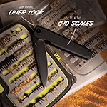 Outdoor Edge PELEUS Klappmesser 18,5 cm Flipper Messer mit schwarzer Clip-Point Klinge & G10 Griff Bild 5