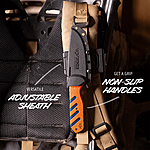 Outdoor Edge Razor HTX 3.0 Feststehendes Jagdmesser mit Wechselklingen 