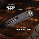Outdoor Edge SENTINAL Klappmesser EDC Messer mit Crossbar Lock Schwarz Bild 4