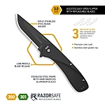 Outdoor Edge RAZOR VX1 Klappmesser mit Wechselklingen Schwarz Bild 3