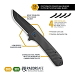 Outdoor Edge RAZOR VX4 Klappmesser mit Wechselklingen und Carbon-Griff Bild 4