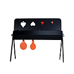 ASG Kartenziel Knockdown Target Reaktive Metall-Zielscheibe mit 4 Klappzielen Bild 3