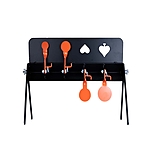 ASG Kartenziel Knockdown Target Reaktive Metall-Zielscheibe mit 4 Klappzielen Bild 4