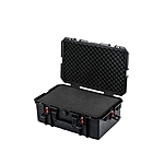 Glary Hartschalenkoffer 55x35x22 cm Schwarz rote Sicherheitsverschl�ssen Wasserdicht Bild 5