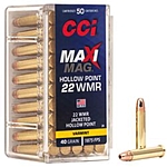 CCI Maxi-Mag JHP .22WMR 40Grs. 50 Schuss Kleinkaliber Munition Jagd Bild 3