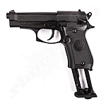 Beretta M84 FS CO2 Pistole 4,5 mm Stahl BBs schwarz im Plinking-Set Bild 3