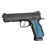 ASG CZ Shadow 2 Airsoft CO2 GBB Pistole ab 18 - Schwarz / Blau Bild 2