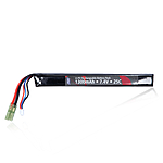 ASG LiPo Akku Airsoft 7,4V 1300mAh 25C Tamiya Single Stick Bild 2