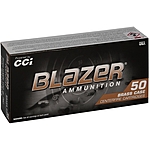 CCI Blazer Brass FMJ 100grs 9mm Luger 50 Schuss Pistolen Munition Bild 2