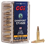 CCI Gamepoint JSP .17HMR 20Grs. 50 Schuss Kleinkaliber Munition Jagd Bild 2