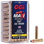 CCI Maxi-Mag JHP .22WMR 30Grs. 50 Schuss Kleinkaliber Munition Jagd Bild 2