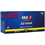 CCI Maxi-Mag JHP .22WMR 40Grs. 200 Schuss Kleinkaliber Munition Jagd Bild 2