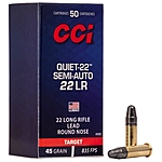 CCI Quiet-22 SP 45grs .22lr 50 Schuss Kleinkaliber Munition