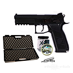 CZ P-09 Duty CO2 Pistole 4,5 mm Stahl BBs & Diabolo - Koffer-Set Bild 2