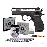 CZ75D Compact Dual Tone CO2 Pistole Kal. 4,5mm BB im Kugelfang-Set Bild 2