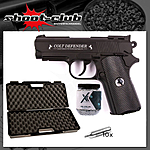 Colt Defender CO2 Pistole 4,5mm Stahl-BBs schwarz - Koffer-Set Bild 2