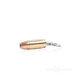 Copper & Brass Schlüsselanhänger Patrone Kaliber 9mm Hollow Point Geschoss Bild 2