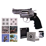 Dan Wesson 2,5 Zoll Kal. 4,5 mm BBs - silber im Zielscheiben Set Bild 2