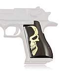 Desert Eagle Griff Acryl Skull Schwarz Bild 2