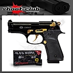 Ekol Compact schwarz-gold 9mm + MAXXpower Black Mamba
