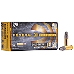 Federal Gold Medal HV Match 40grs .22lr 50 Schuss Kleinkaliber Munition Bild 2