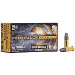 Federal Gold Medal Target 40grs .22lr 50 Schuss Kleinkaliber Munition Bild 2