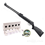 GSG WF600P Luftgewehr 4,5mm Diabolos Schwarz Biathlon Set Bild 2