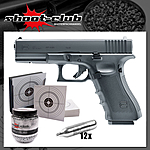 Glock 17 Gen. 4 CO2 Pistole 4,5 mm Stahl BBs schwarz im Set Bild 2