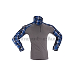Invader Gear Flanell Combat Shirt - Größe S, Farbe Blau