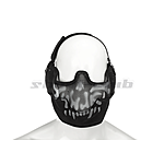 Invader Gear Steel Face mask - Black / Skull Bild 2