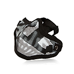 Invader Gear Steel Half Face Mask - Black / Skull