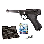 Legends Luger P08 CO2 Airsoft Pistole 6mm max. 2 Joule - Koffer-Set Bild 2
