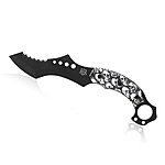 MP9 Karambit White Skulls Kampfmesser Bild 2