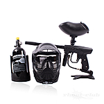 New Legion Rush Paintball Markierer Set mit Maske, Tank und Hopper Bild 2