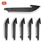 Outdoor Edge 2.5 Carry Drop Point Combo Wechselklingen 6er Pack Black Oxide Ersatzklingen