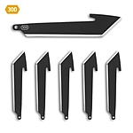 Outdoor Edge 3.0 Tanto Wechselklingen 6er Pack Black Oxide Ersatzklingen Bild 2