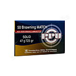 PPU B�chsenpatronen .50 Browning Match 47g/725grs Solid - 5 St�ck Bild 2