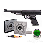 Record LP2 Luftpistole 4,5mm Diabolos im Set mit Kugelfang und Zielscheiben Bild 2