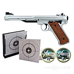 Ruger Mark IV Luftpistole Federdruck 4,5mm Diabolo im Kugelfang-Set Bild 2