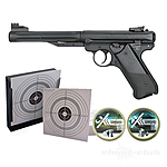 Ruger Mark IV Luftpistole Federdruck 4,5mm Diabolos schwarz Set Bild 2