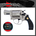 S&W Chiefs Special Schreckschussrevolver 9mm R.K. vernickelt mit Platzpatronen Bild 2