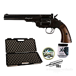 Schofield 6 Zoll CO2 Revolver 4,5 mm Diabolos & BBs - Koffer-Set Bild 2