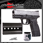 Springfield XDM compact bicolor CO2 Pistole 4,5mm BBs im Plinking-Set Bild 2