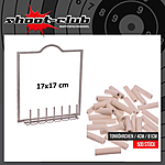 Tonrhrchen Adapter fr Kugelfang 17x17 cm inkl. 500 Tonrhrchen