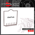 Tonrhrchen Adapter fr Kugelfang 17x17 cm inkl. 500 weie Plastikrhrchen