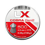UX Cobra Spitzkopf Diabolos 4,5mm geriffelt 500 Stck Bild 2